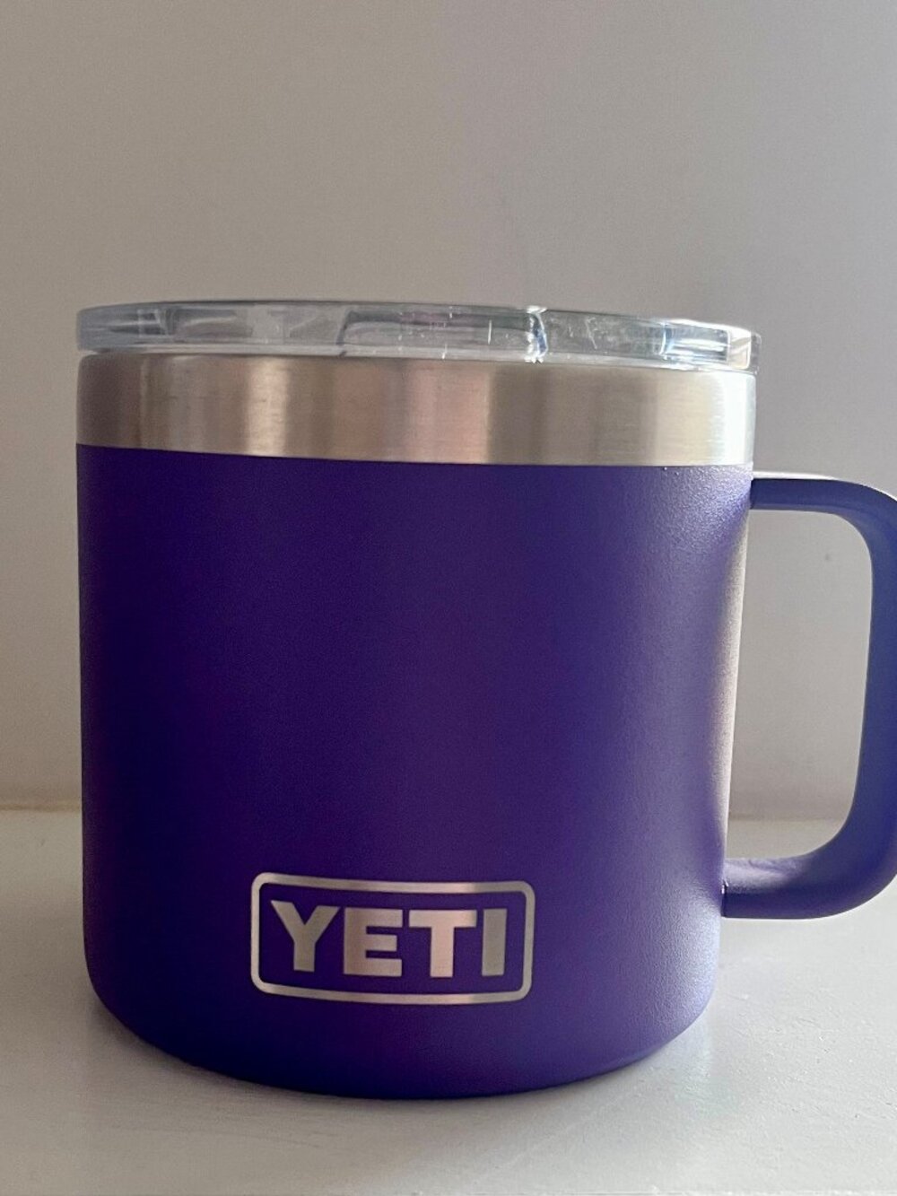 YETI Rambler 14 oz Mug in the retired Peak Purple color